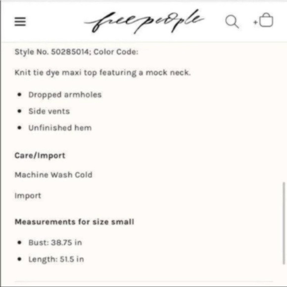 Free People Knit tie dye Maxi Dress NWT Orange - Picture 4 of 5